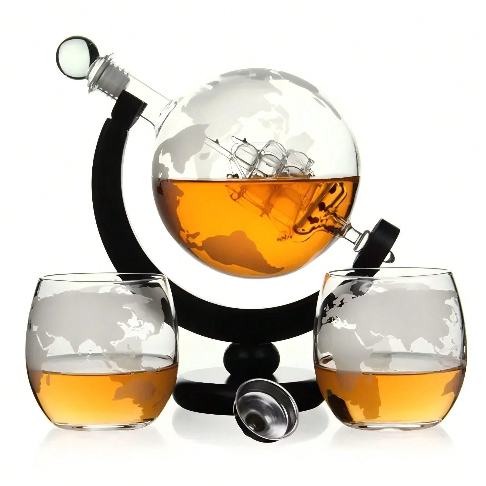 Decanter Aerator Set - Whisky Decanter Spherical Set With 2