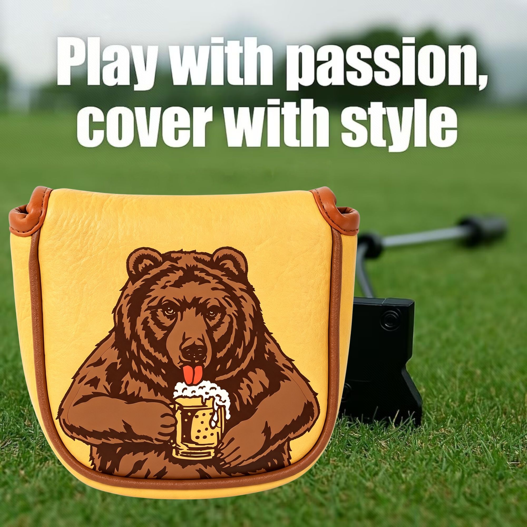 Skull Embroidered Golf Mallet  - Beer & Wine Jockey Plaza Shopping review and price