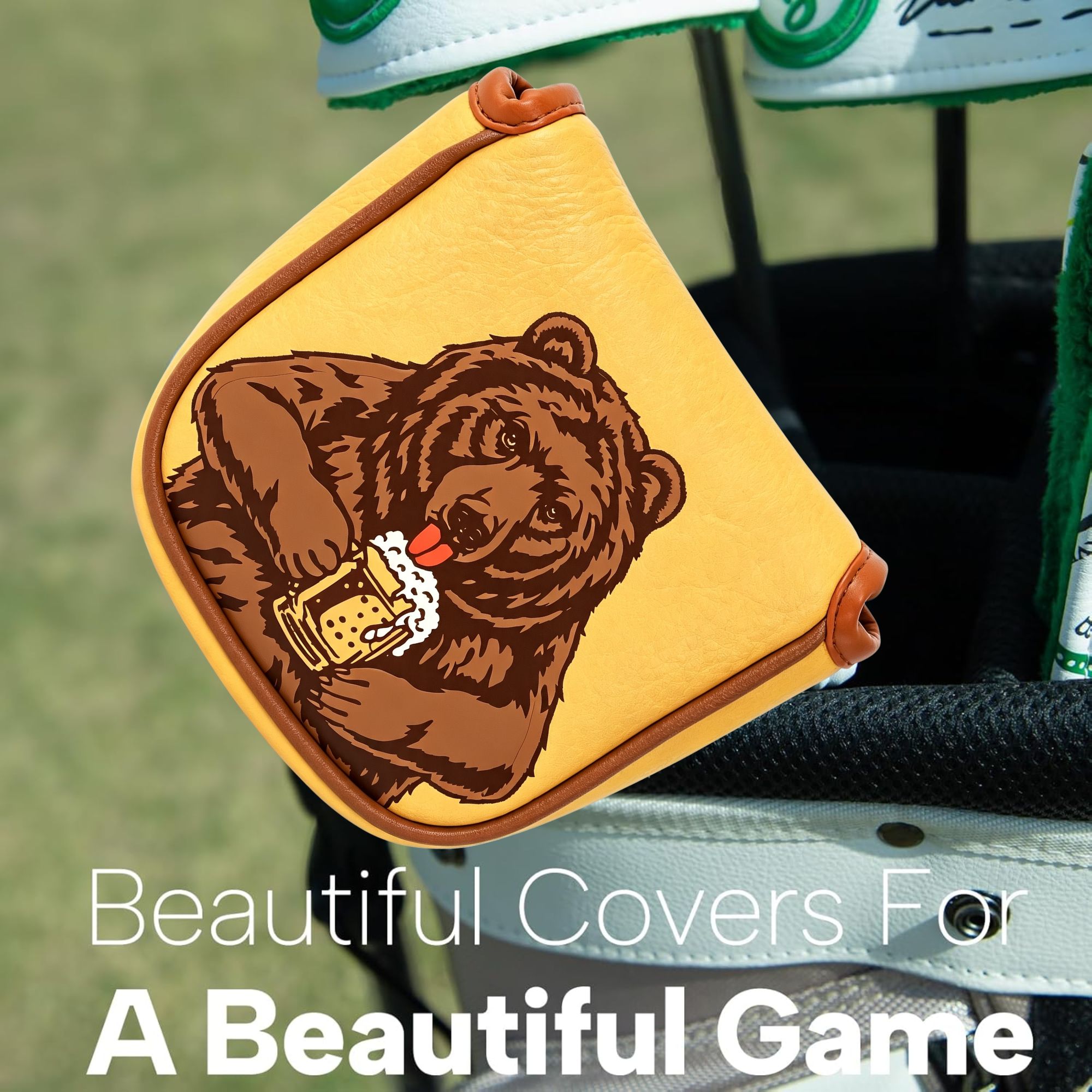 Skull Embroidered Golf Mallet  - Beer & Wine Jockey Plaza Shopping review and price