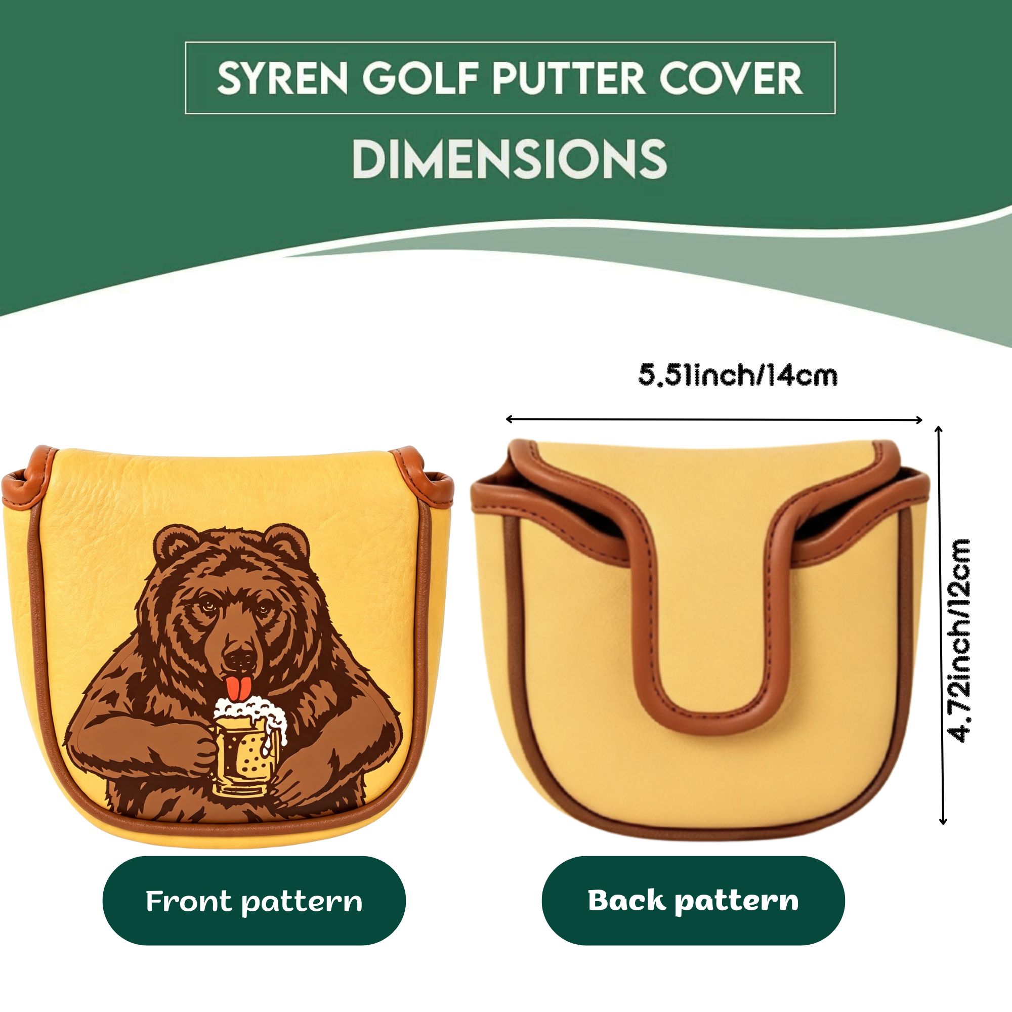 Skull Embroidered Golf Mallet  - Beer & Wine Jockey Plaza Shopping review and price