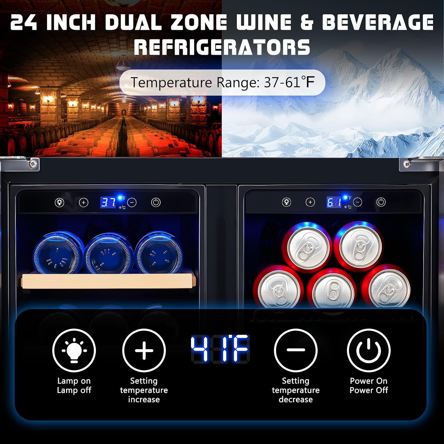 Beverage Refrigerator, 24-Inch - Beer Wine Zone review and price