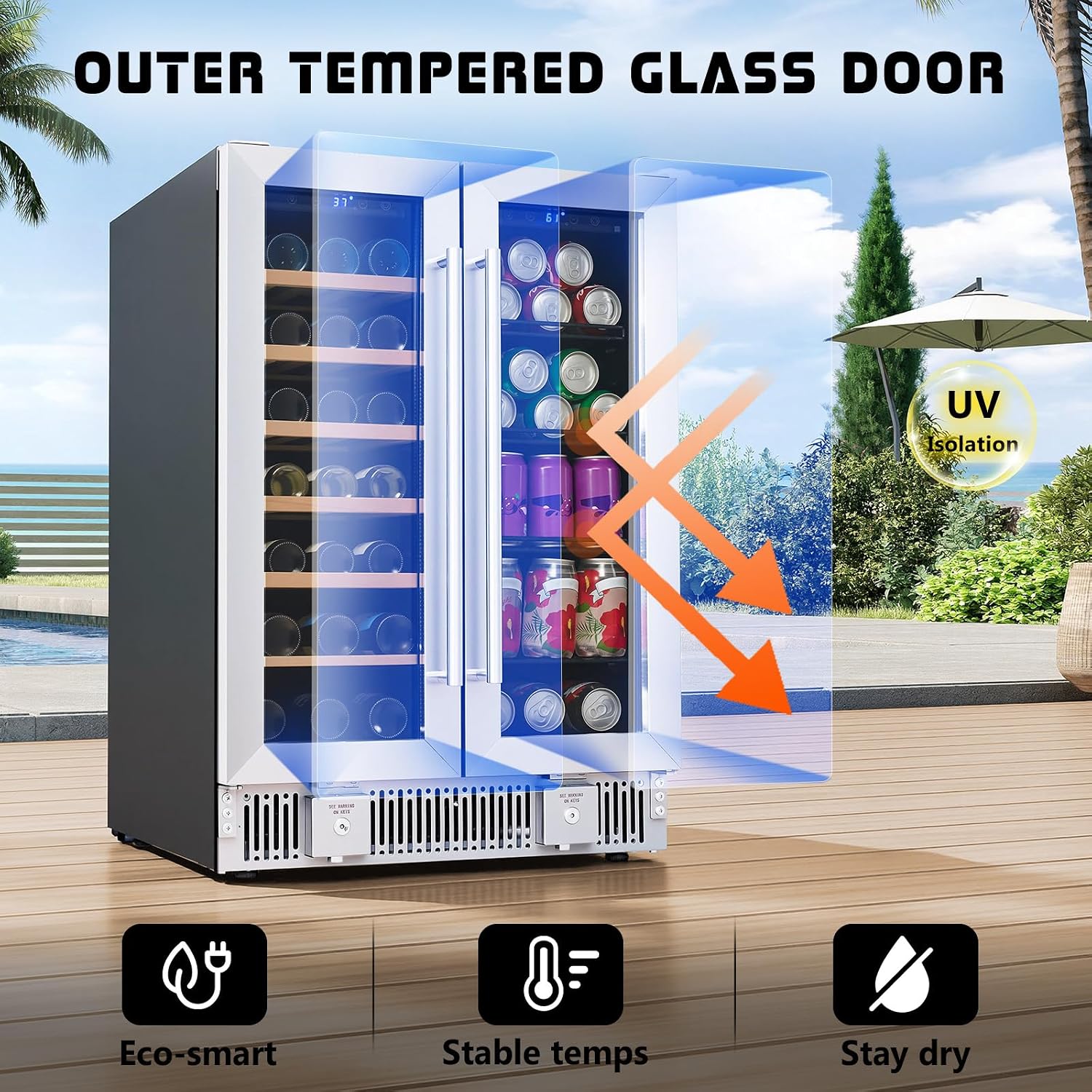 Beverage Refrigerator, 24-Inch - Beer Wine Zone review and price