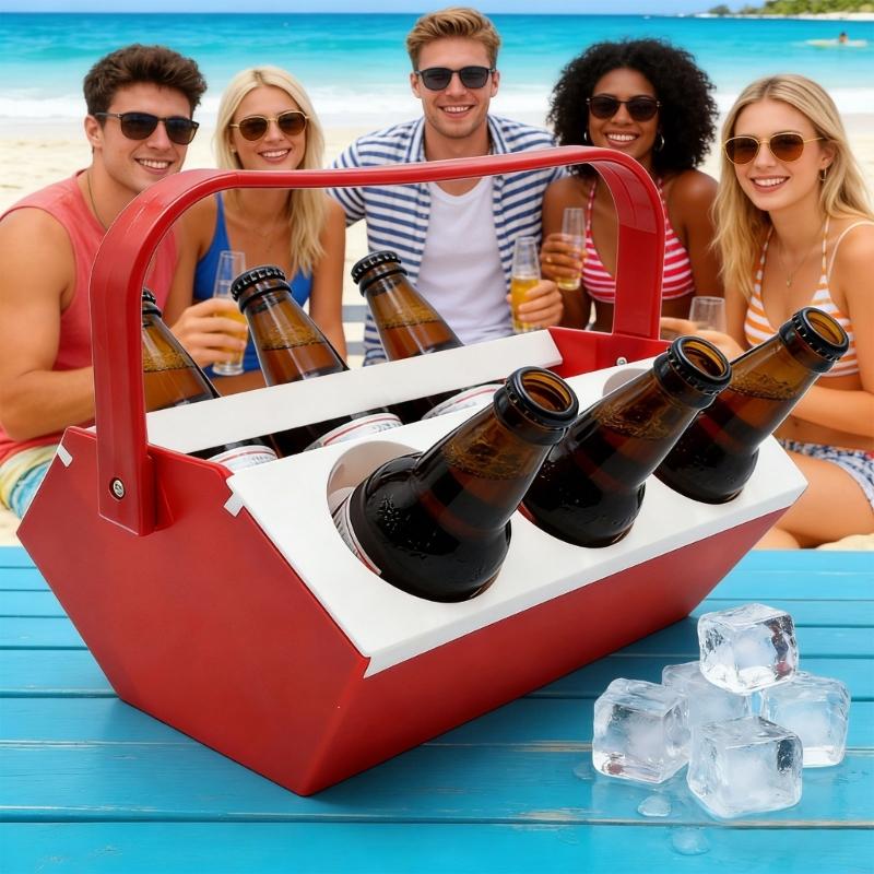6 Hole Drink Container With Co - Beer Wine Zone review and price