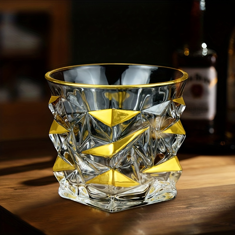 Whiskey Glass Gold Line Wine W - Whisky Beer And Wine review and price