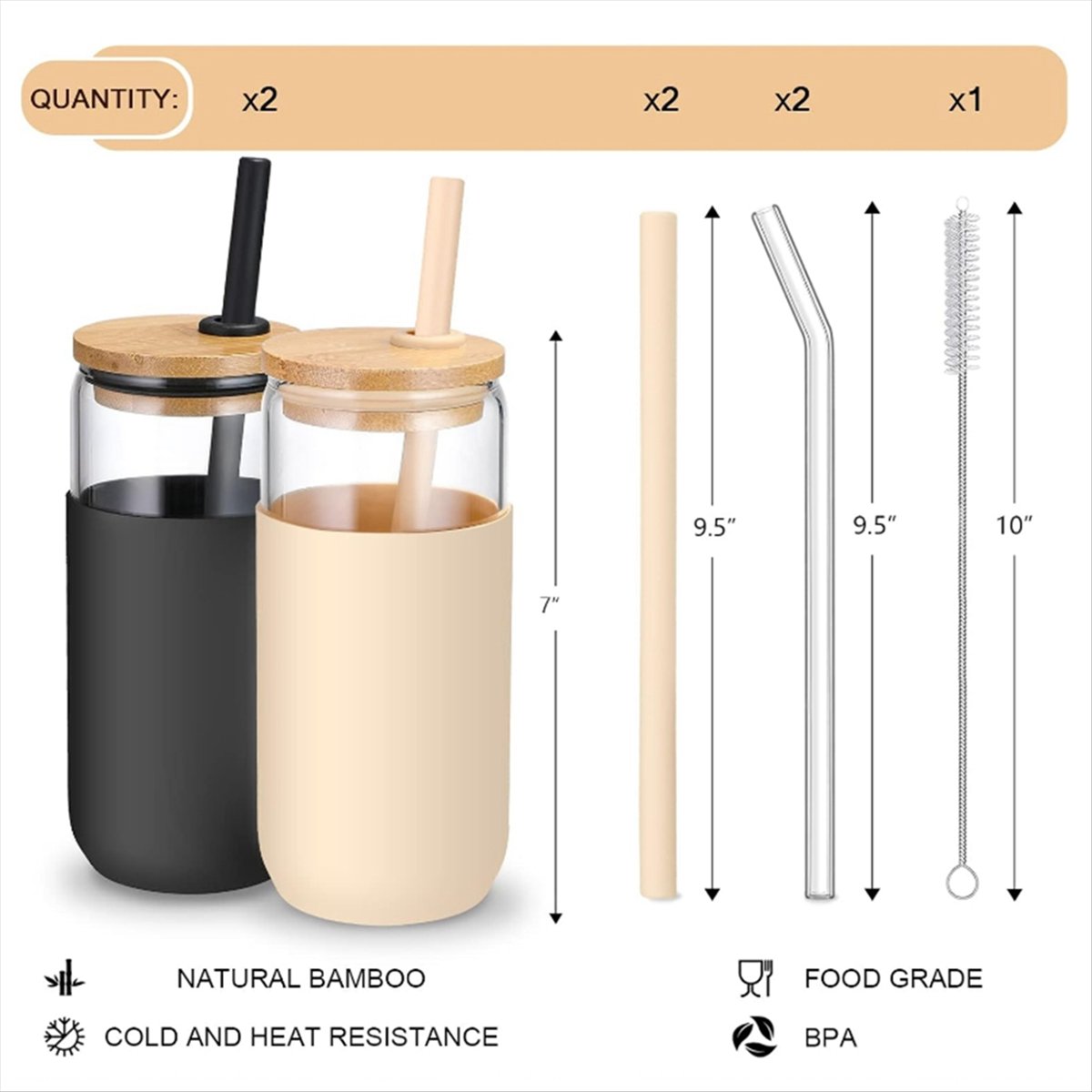 2Colors 20 OZ Glass Cups with  - Beer & Wine Jockey Plaza Shopping review and price
