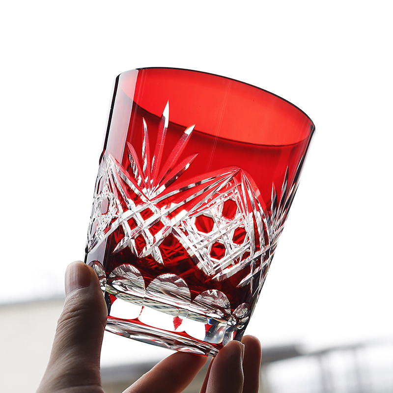 Red Edo Crystal Whisky Glass J - Whisky Beer And Wine review and price
