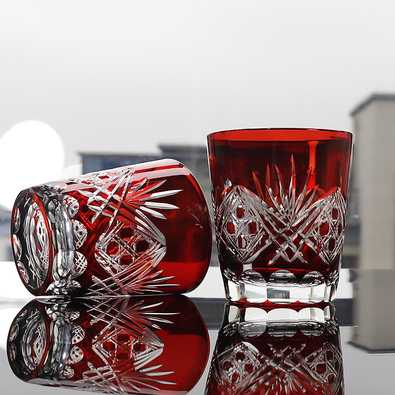 Red Edo Crystal Whisky Glass J - Whisky Beer And Wine review and price