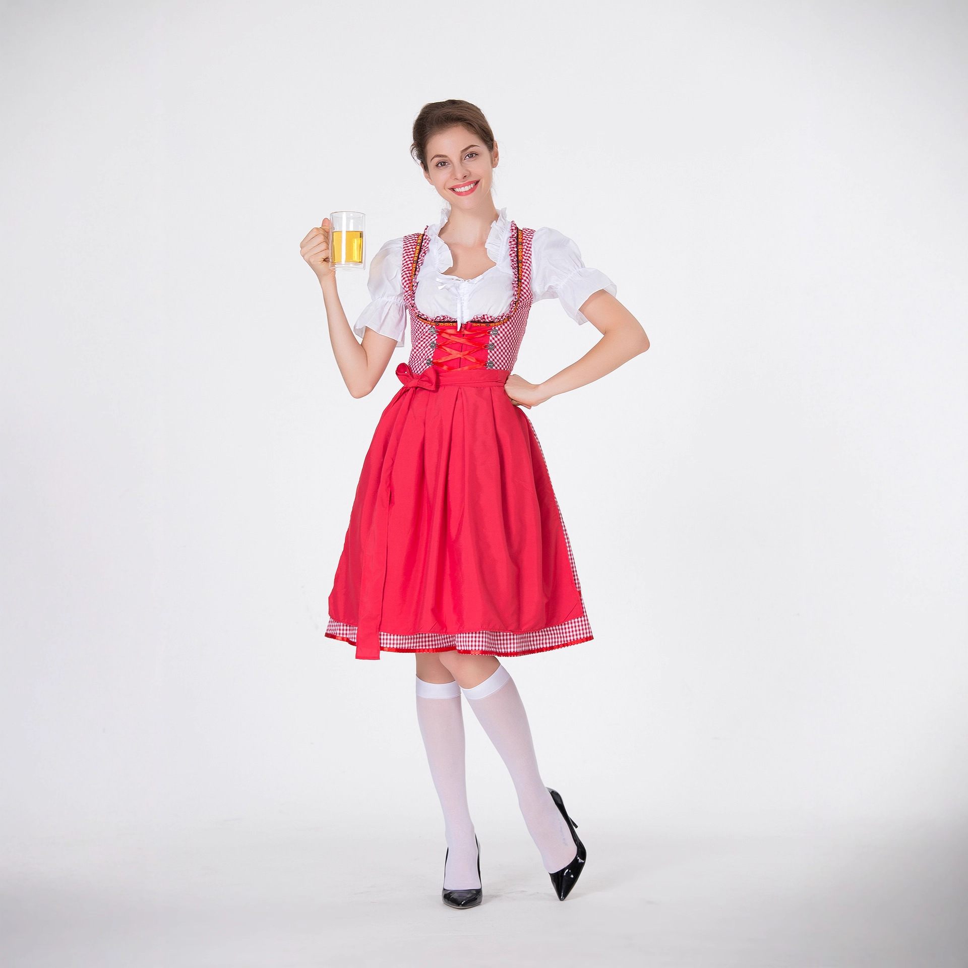 Women German Dirndl Dress Plai - Beer & Wine Jockey Plaza Shopping review and price
