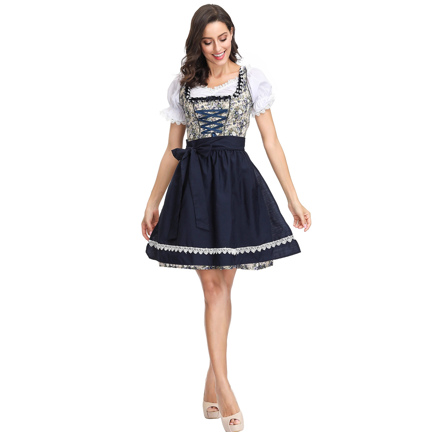 Women German Dirndl Dress Plai - Beer & Wine Jockey Plaza Shopping review and price