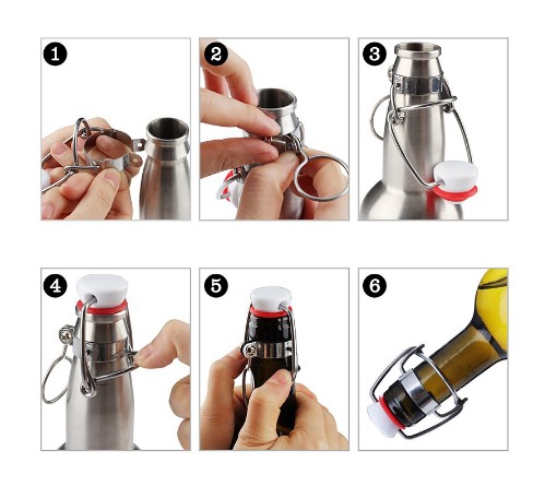12PCS Ez cork Cap Flip Top Sto - Wine Root Beer review and price